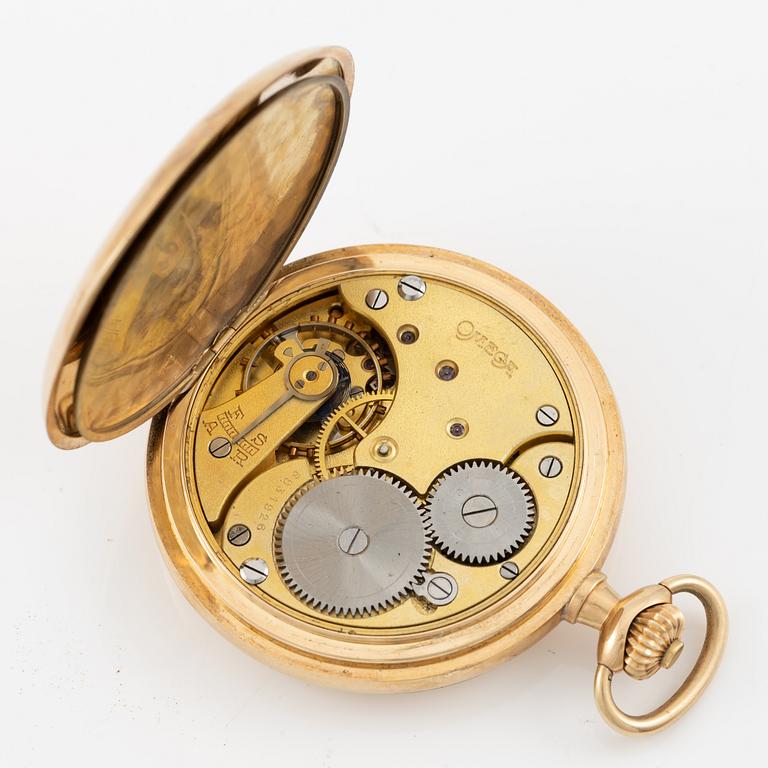 Omega, savonnette, fickur, 52 mm.