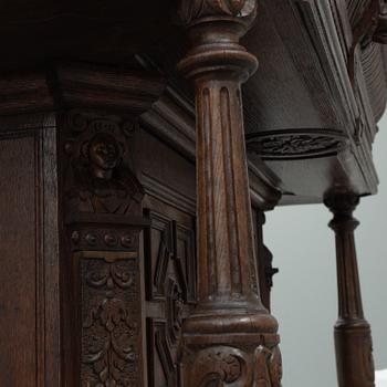 A 19th century oak cabinet.