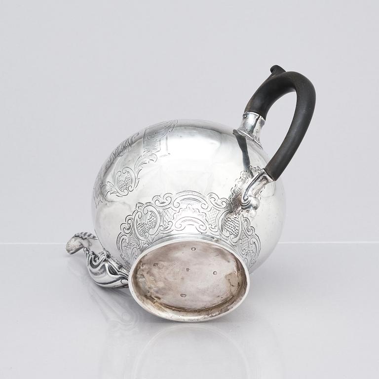 Henry Nutting, tekanna, silver, London 1805.