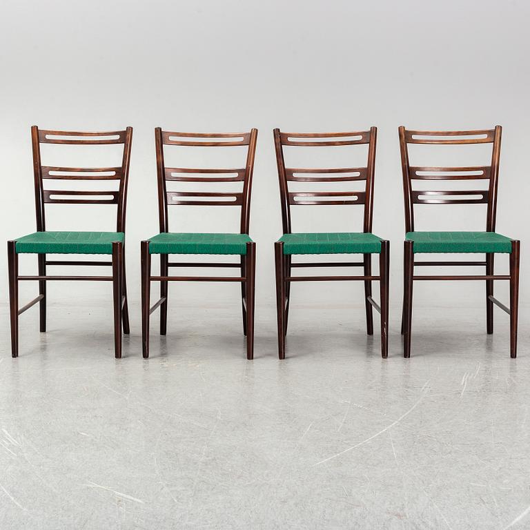 Four 1930s/1940s chairs by Gemla, Sweden.