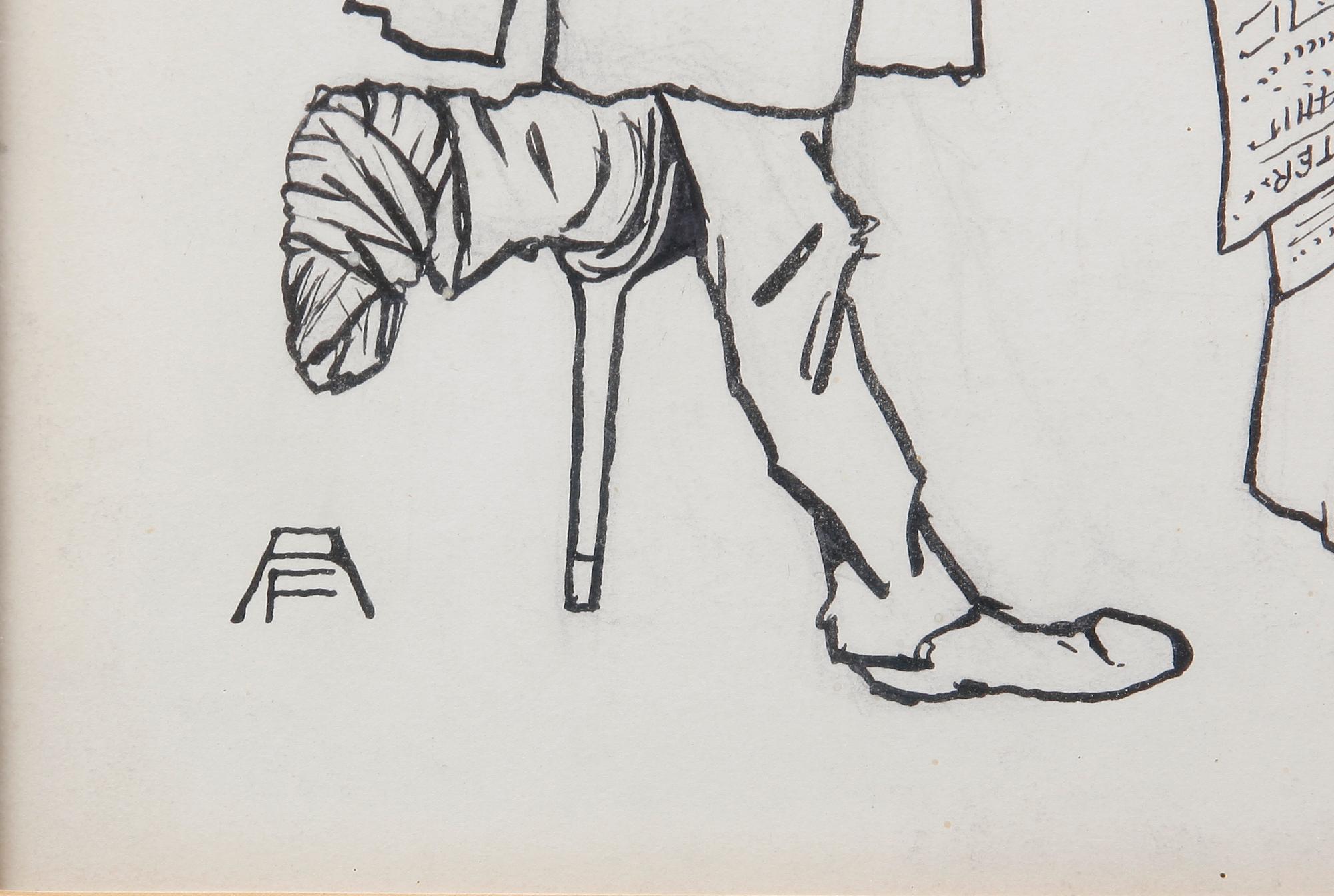 ANDERS FORSBERG, teckning. Sign.