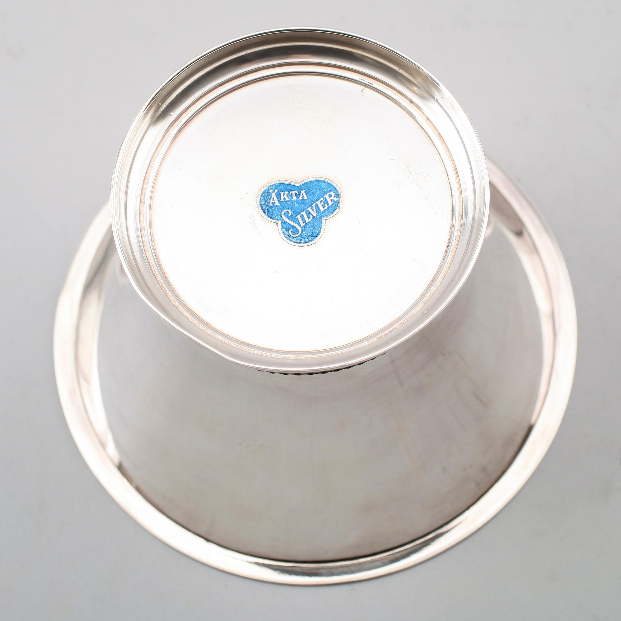 SKÅL, silver, GAB, Stockholm 1951. Vikt ca 164 g.