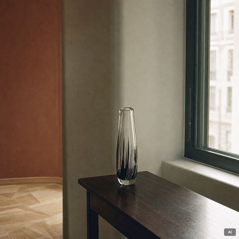 Vicke Lindstrand, vas, glas, "Gräs", Kosta 1950-60-tal.