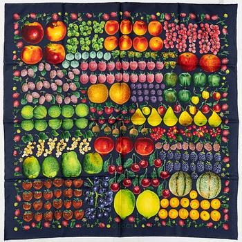 Gucci, a silk scarf.