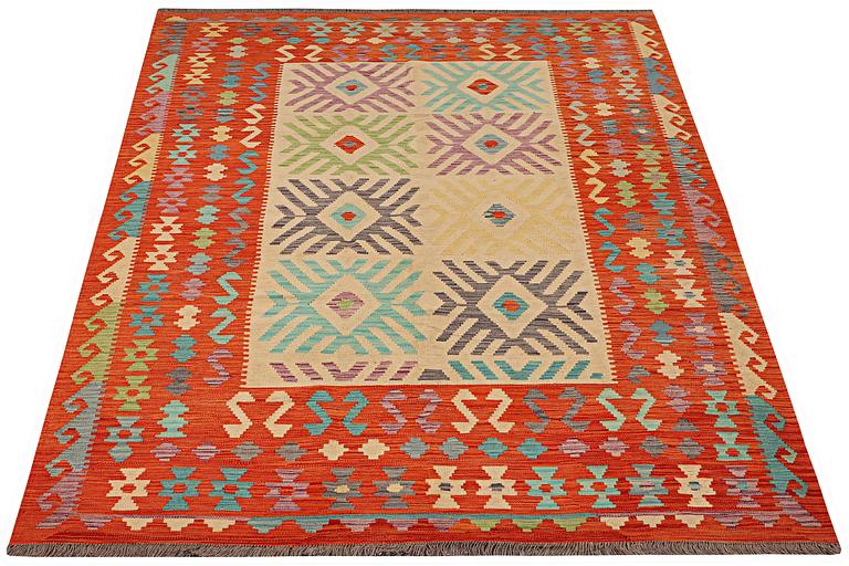 A carpet, Kilim, c. 299 x 197 cm.