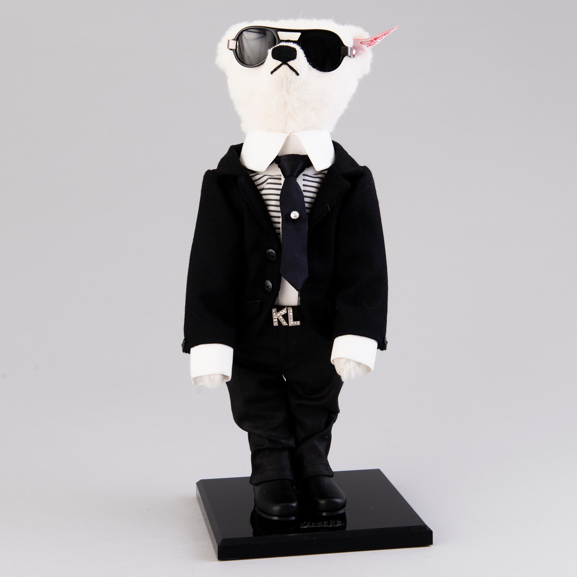 STEIFF / KARL LAGERFELD, NALLE, Limited edition, numrerad 1190/2500, Tyskland 2009.