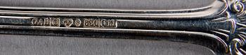 BESTICKSERVISDELAR, 13 st, silver. Modell: Olga. Bla GAB 1990.