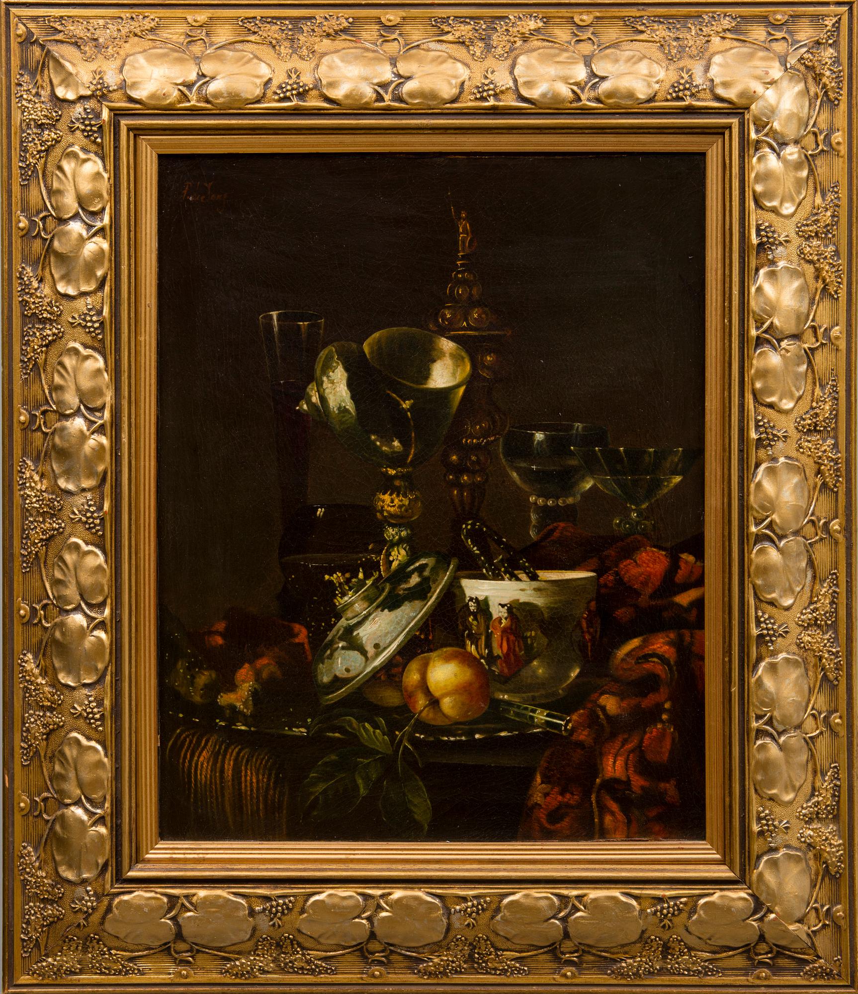 Unknown artist, oil on canvas, signed P. de Jong, early 20th century.