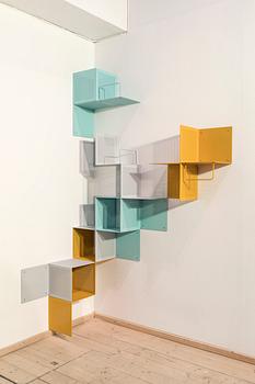 Malin Berglund & Anna Sjöberg, "Cell", shelfing system, 11 pieces, 2018.
