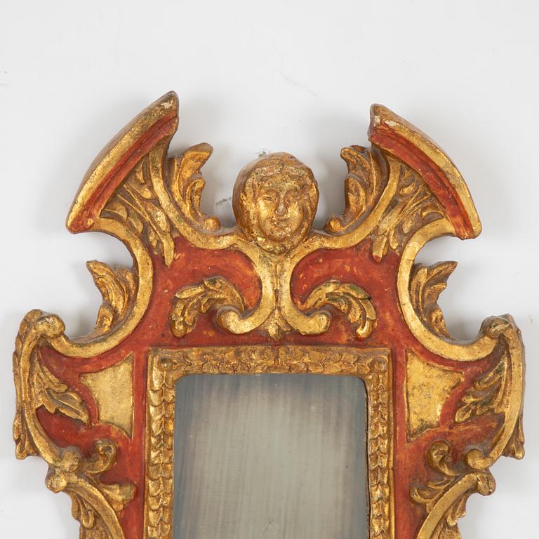 Mirrors, a pair, Baroque style, circa 1900.