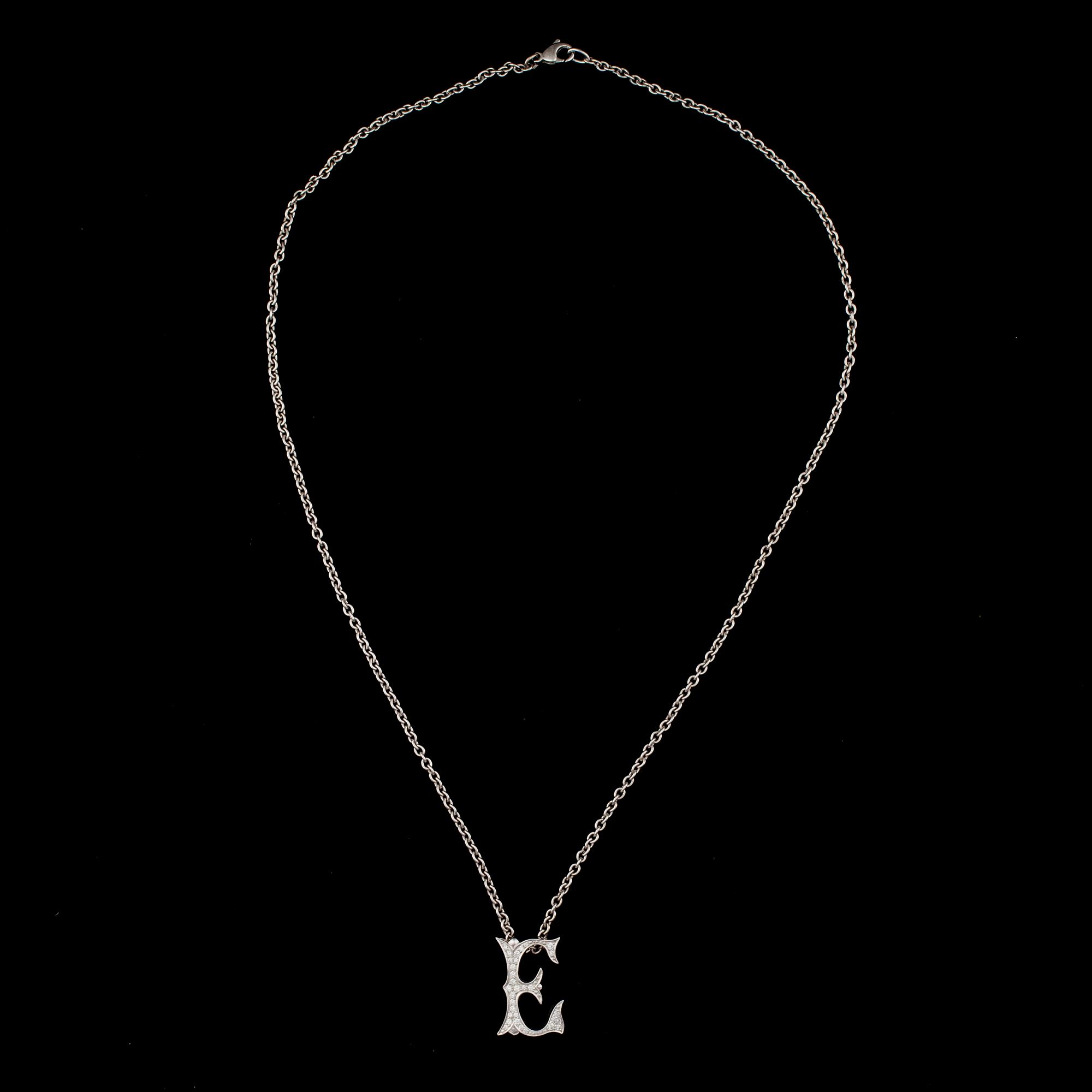 HALSBAND, 18K vitguld, diamanter. Torbjörn Tillander. Vikt ca 12,7 g.