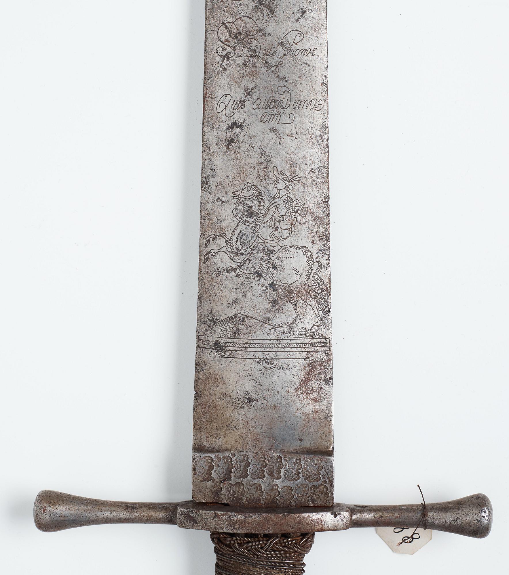 SLAGSVÄRD, Holland/Tyskland, med klinga från 1640-talet.