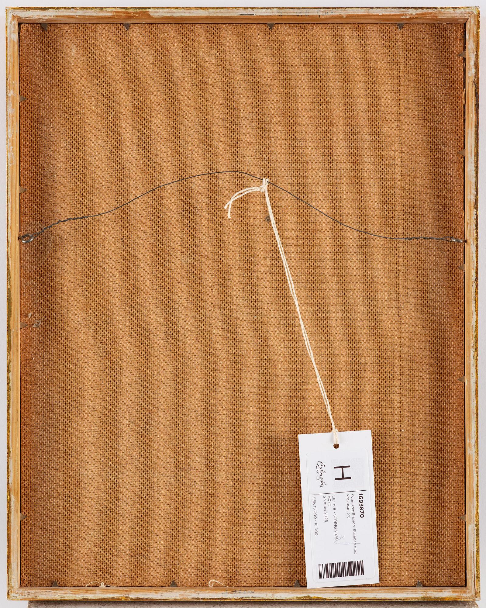 Sven X:et Erixson, Stilleben med krokusar.