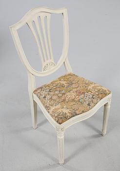 MATGRUPP, 5 delar, gustaviansk stil, 1900-talets andra hälft.