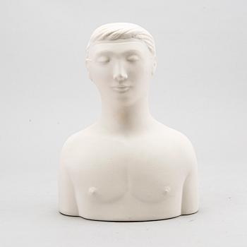STIG LINDBERG, parian, "Mannen med mask", Gustavsberg.