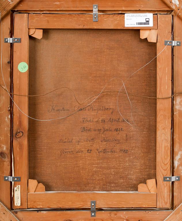 OKÄND KONSTNÄR, 2 st, olja på duk, sign Betty Kugelberg á tergo, dat 1902.