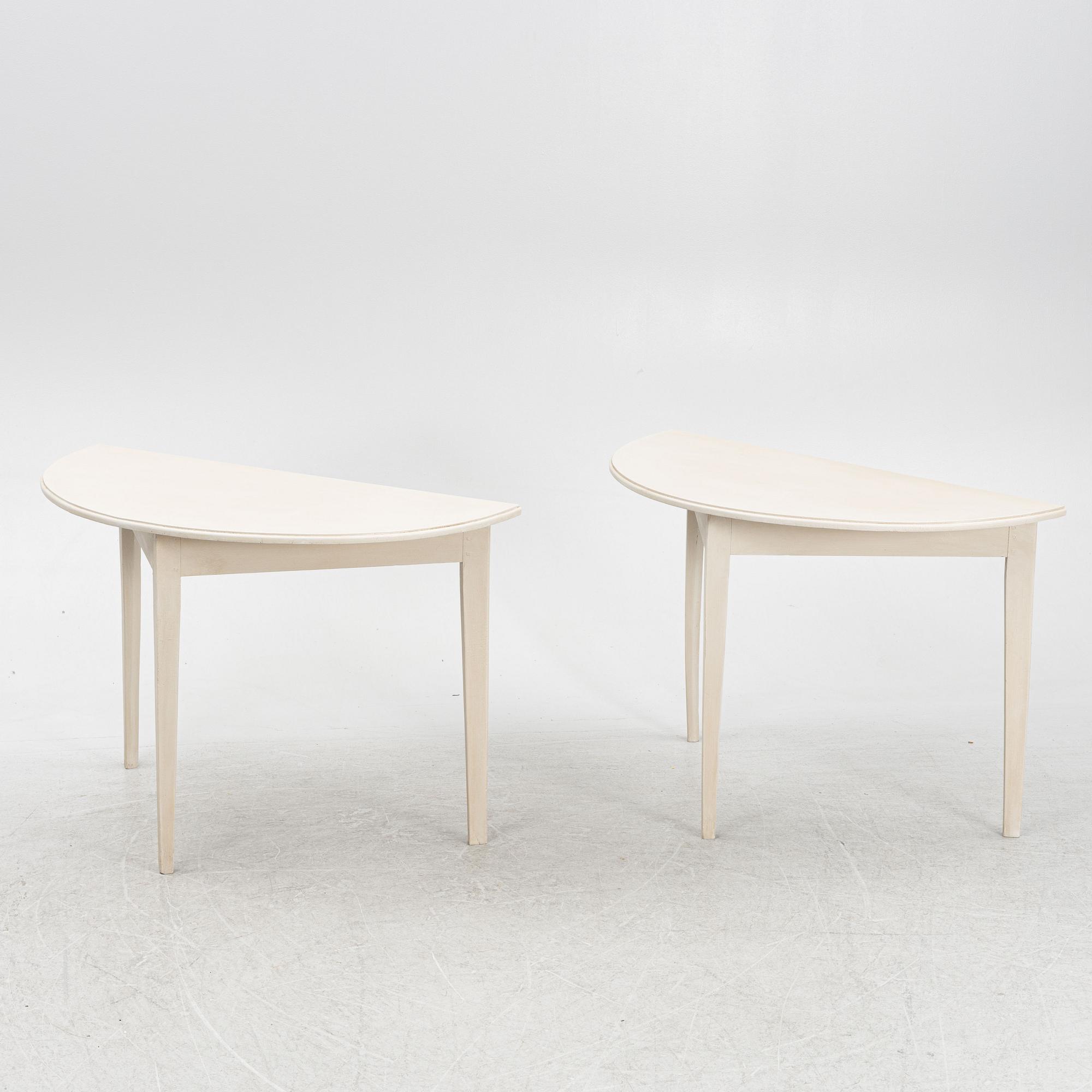 Wall tables, a pair, 19th century.