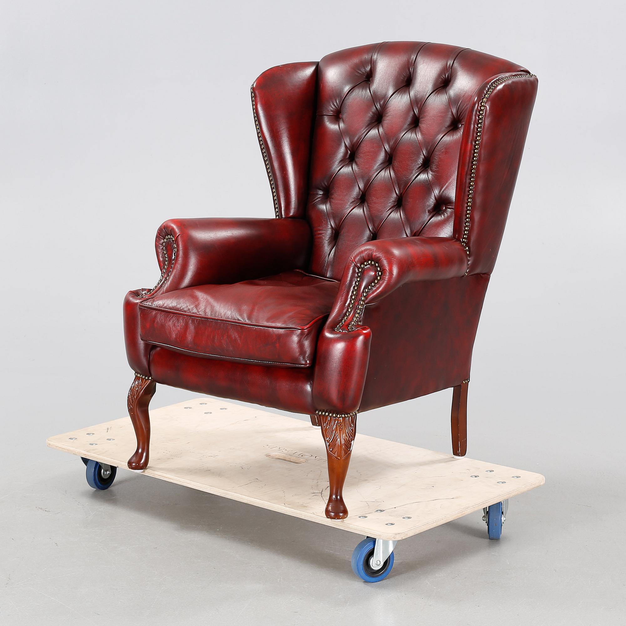 FÅTÖLJ, engelsk stil, 1900-talets andra hälft.