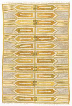 A carpet flat weave,  214 x 144 cm.