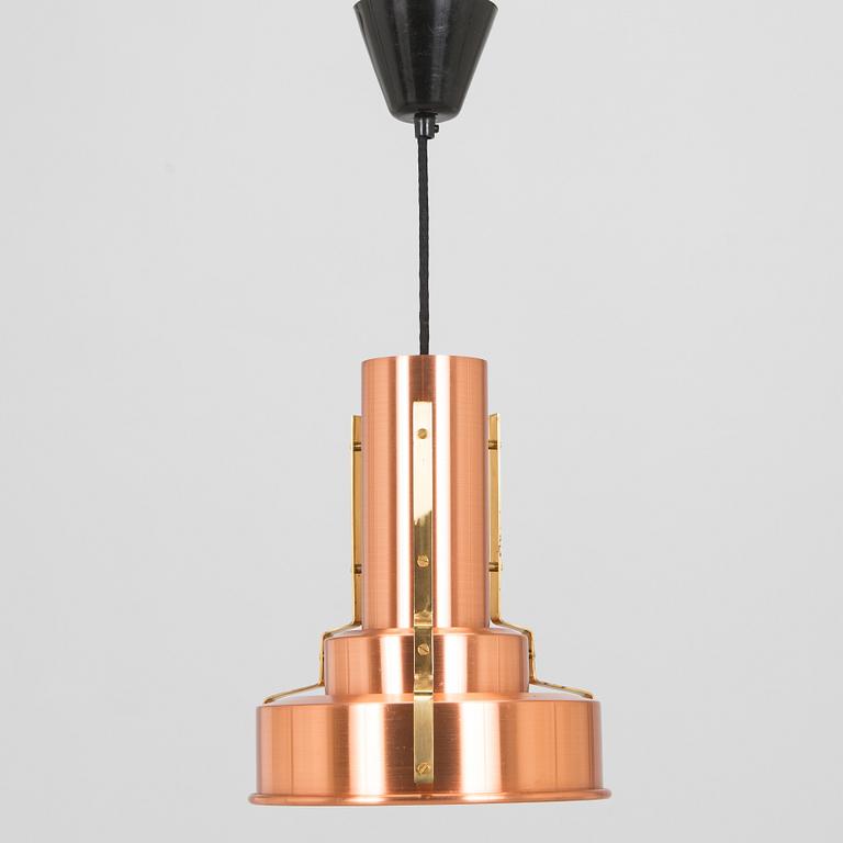 A copper pendant light for Corona group, Denmark,  second half of the 20th century.