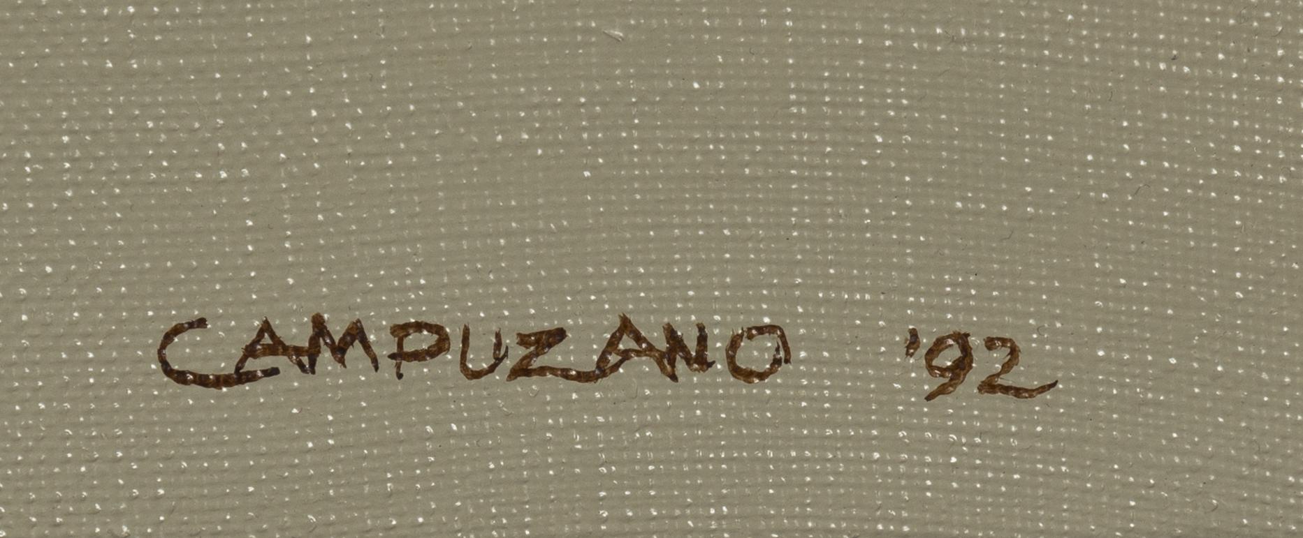 Enrique Campuzano, acrylic on canvas, signed and dated '92.