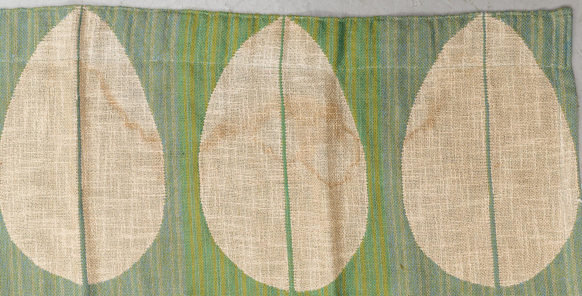 ELSA GULLBERG, CURTAINS, 4 pieces, two ca 255 x 125,5, två ca 215 x 125,5 cm each,