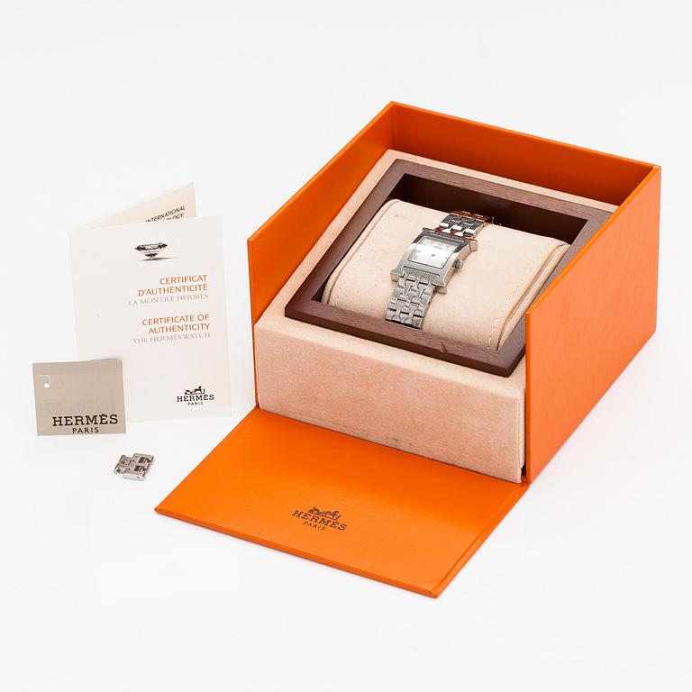 HERMÈS, Heure H, wristwatch, 21-25 x 30 mm.