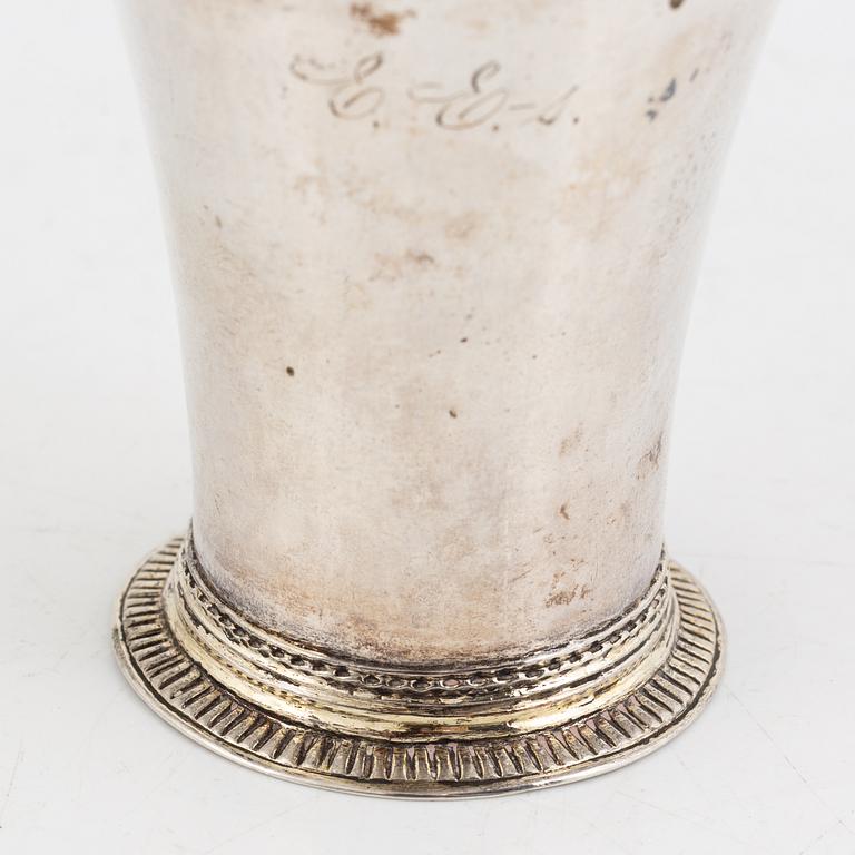 A Swedish silver beaker, mark of Thomas Beckman the younger, Örebro (active 1727-1759 (1772)).