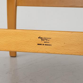 Bruno Mathsson, Armchairs, a pair, “Eva”, Firma Karl Mathsson, Värnamo, 1963 and 1964.