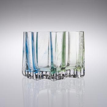 HELENA TYNELL, VAS, glas, "Sokkelo" (Labyrint), Riihimäen Lasi Oy 1970-tal.