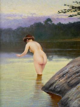 August Hagborg, Kvällsdopp.