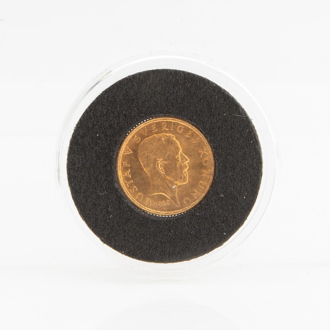 Guldmynt Sverige, Gustav V 5 kr, 1920.