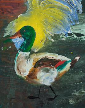 Ernst Billgren, "And på rutbakgrund".
