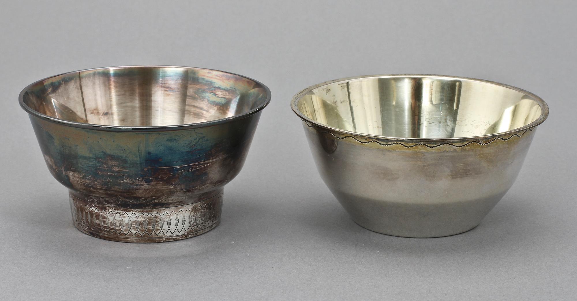 PARTI SILVER, 5 delar, silver, 1900-tal, vikt 285 g.