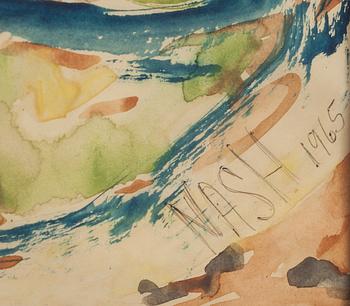 JÖRGEN NASH, akvarell, signerad och daterad 1965.