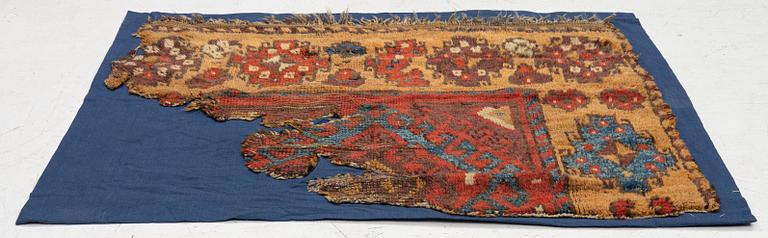 A 19th century Cappadocia fragment, c. 100 x 120 cm.