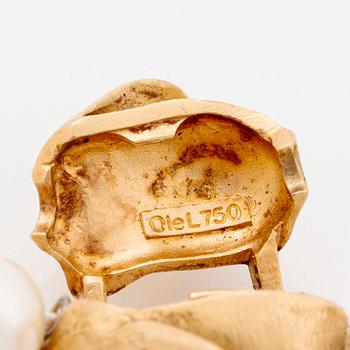 Ole Lynggard lås 18K guld med en rund briljantslipad diamant.