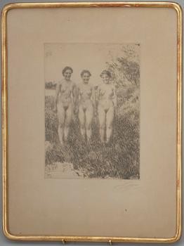 ANDERS ZORN, etsning, signerad.