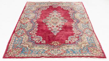 An Old Kerman rug, circa 258 x 148 cm.