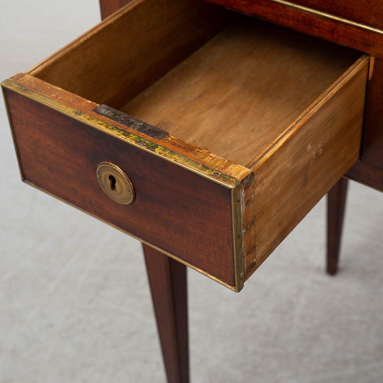 A Swedish late gustavian writing desk, late 18th century.