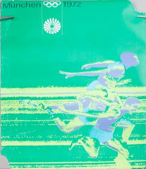 Six posters from the Olympics in Munchen, 1972.