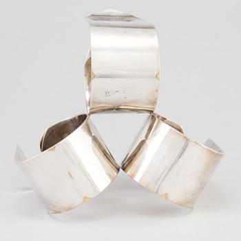 A silver plate canldestick from Quist, Germany, third quarter of th 20th Century.