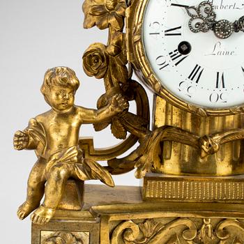 BORDSPENDYL, brons, Imbert Laine, Louis XVI, Frankrike, 1700-talets slut.