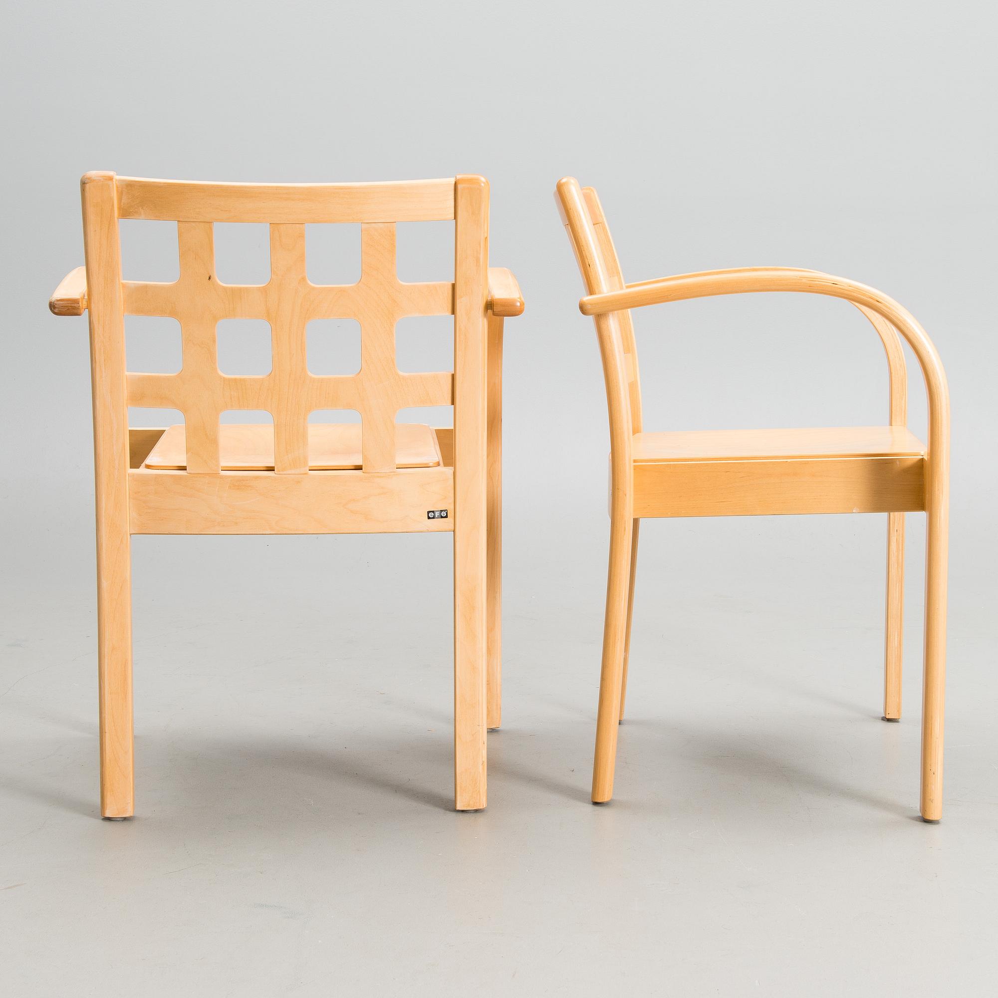 A set of 1990s chairs model Ruutu for Asko.