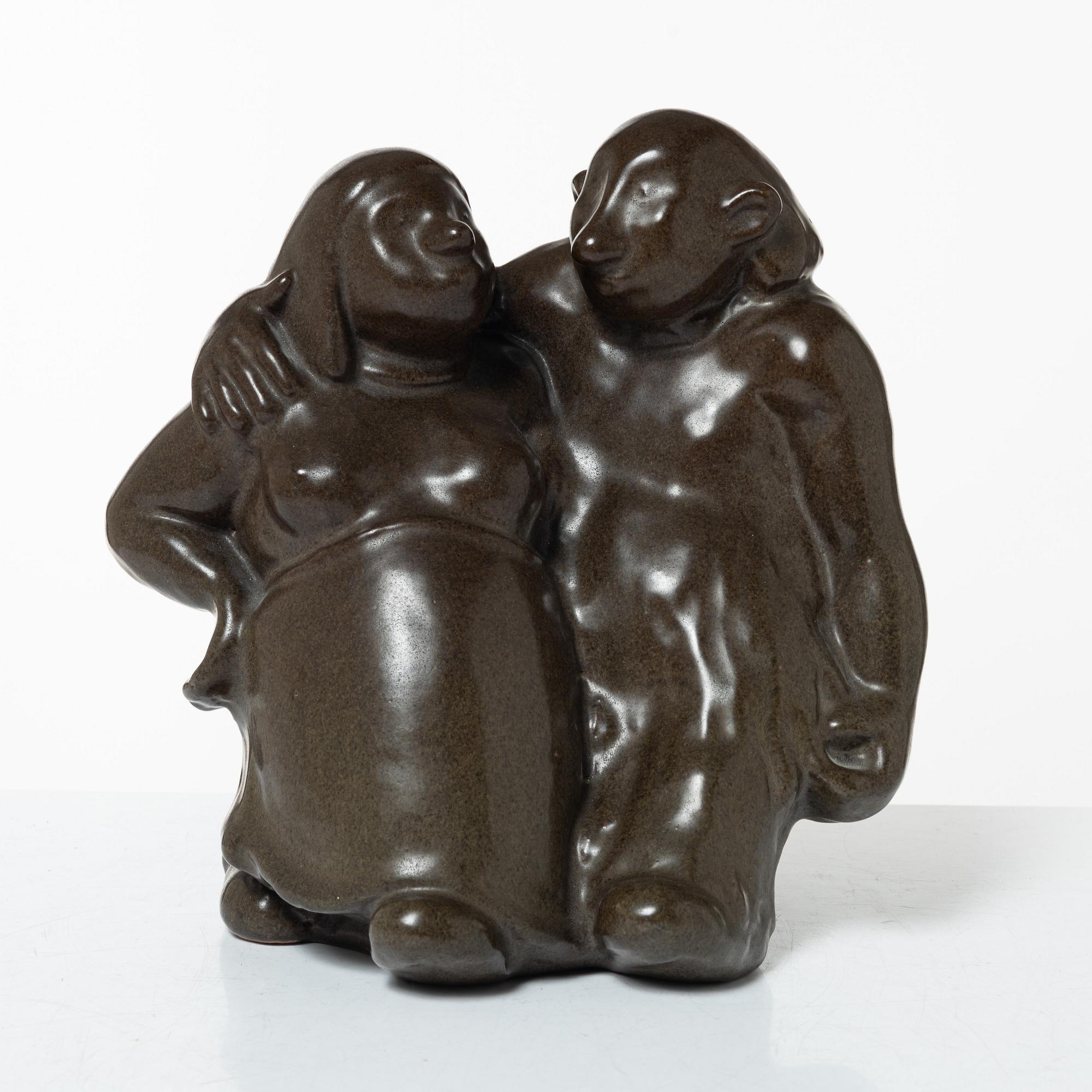 Åke Holm, a stoneware sculpture, Höganäs.