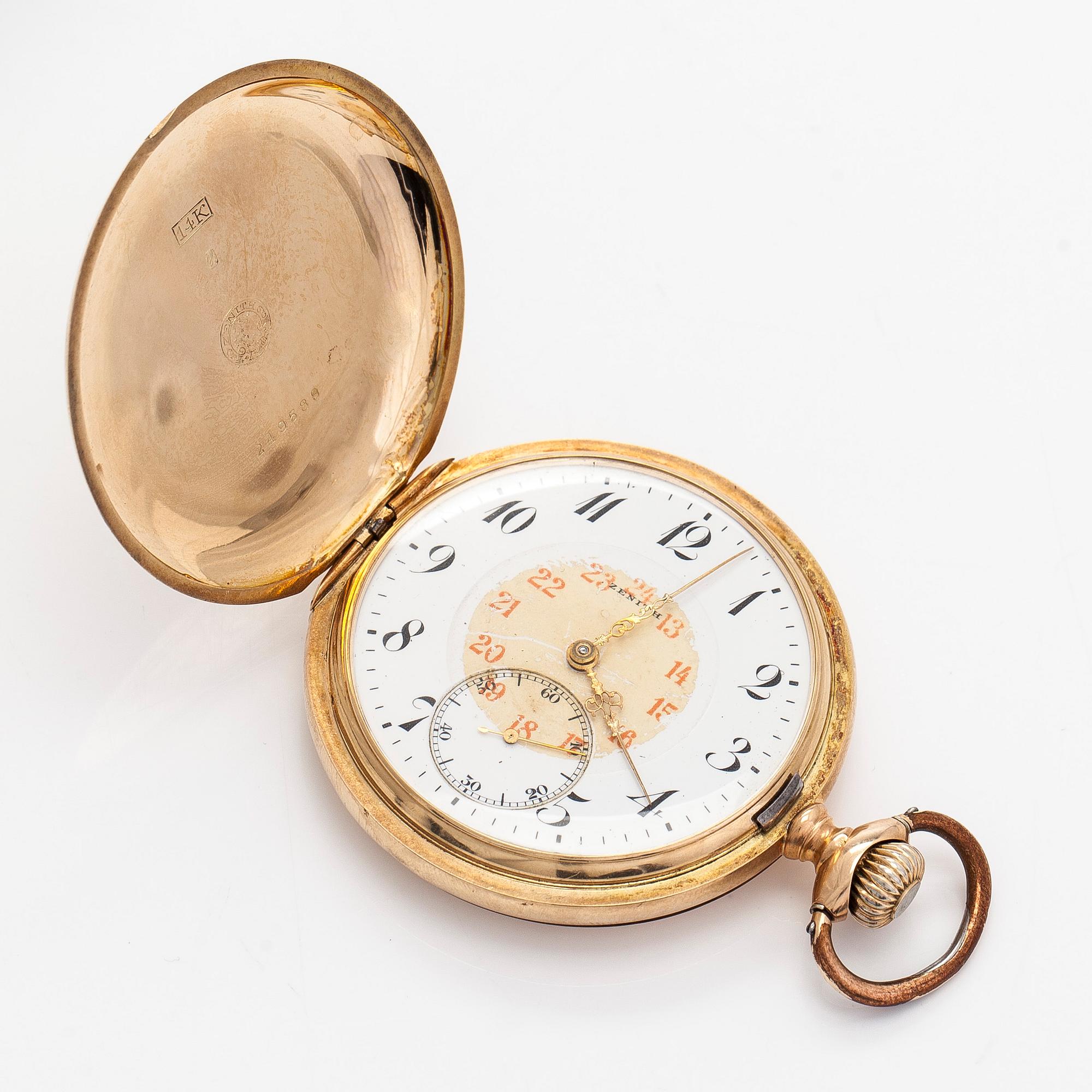 Zenith, taskukello, savonette, 52 mm.