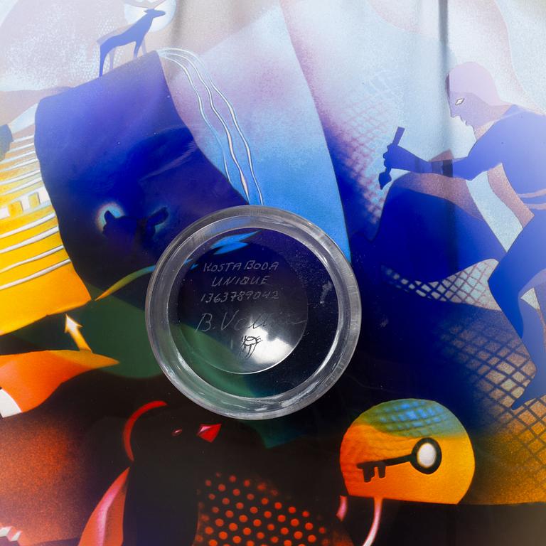 Bertil Vallien, fat, glas, Kosta Boda.