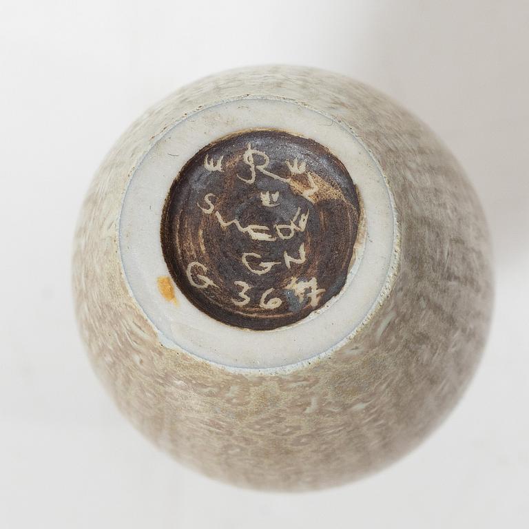 Gunnar Nylund, kanna, vas och skål, stengods, Rörstrand.