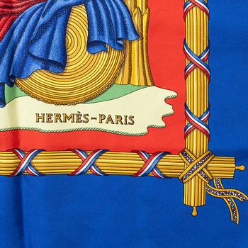 Hermès, scarf, "1789 Liberté Égalité Fraternité".