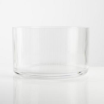 Lena Bergström, bowl, glass, Orrefors, 2007.